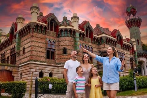 Guided Tour of El Capricho de Gaudí in Italian with ticket