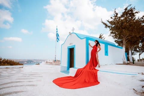 Sesión de fotos de Vestido de vuelo en Rodas