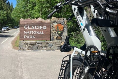 E-Bike Rental with Shuttle Ride on Going to the Sun Road