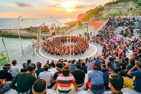 Bästa solnedgång på Uluwatu med Kecak Dance