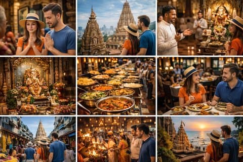Tour privato spirituale e del tempio di Mumbai con pranzo a buffet
