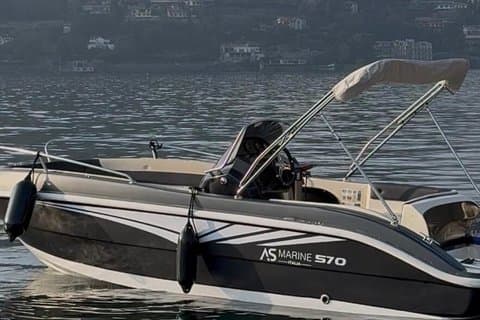 Noleggio Barca Senza Patente As Marine 570 Open Lago di Como