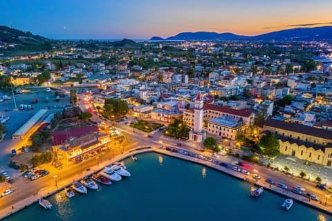 Visite panoramique nocturne privée de Zante