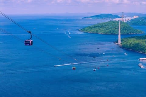 Phu Quoc Cable Car Water Park and Kiss Bridge Tour with Lunch