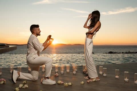 Bryllupstilbud i Mykonos Foto- og videoproduktion