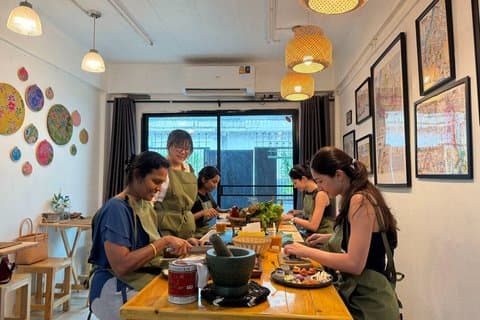 Authentic Thai Cooking Class in Bangkok with Market Visit
