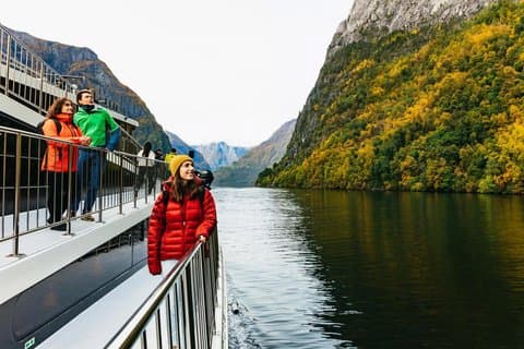 Oslo till Bergen Självguidad Heldagstur med Flåm Järnväg och Fjordkryssning
