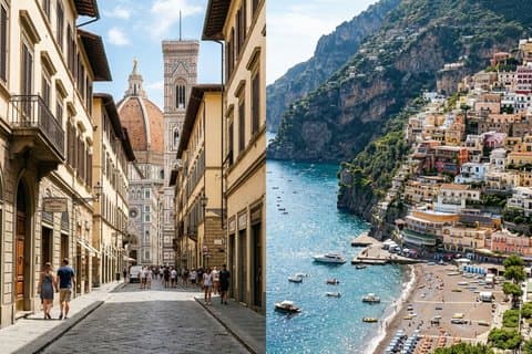 Privat transfer från Florens till Positano