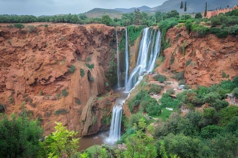 Tour di un'intera giornata delle cascate di Ouzoud da Marrakech con giro in barca
