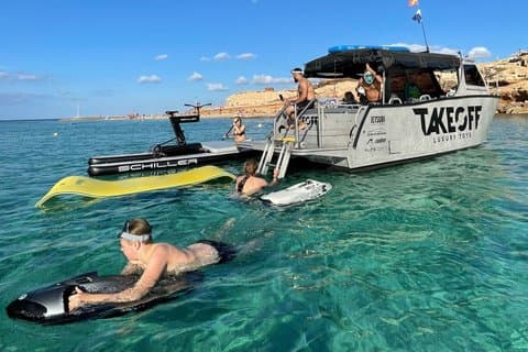 Strand og grotte Luksus leker båttur - Ibiza