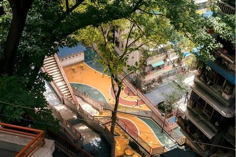 Chongqing Lokale kvarterer Walking i Halv en dag