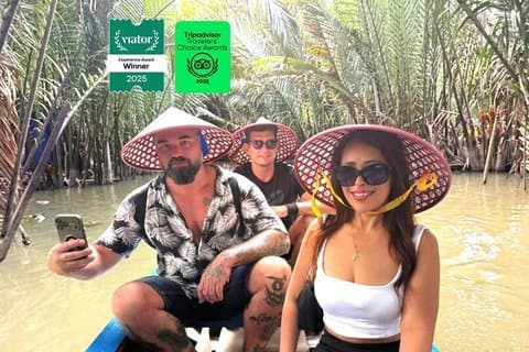 Authentic Mekong Delta: Tuk Tuk, Rowing Boat, Biking Tour