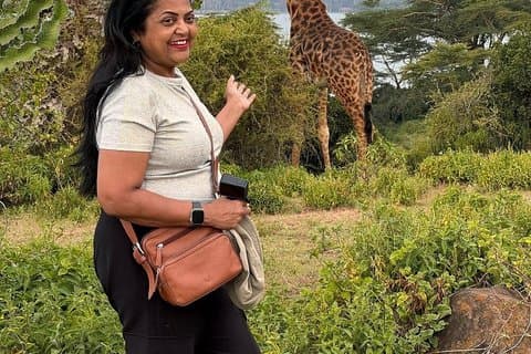 Nairobi : Safari à pied sur l'île Crescent et le lac Naivasha