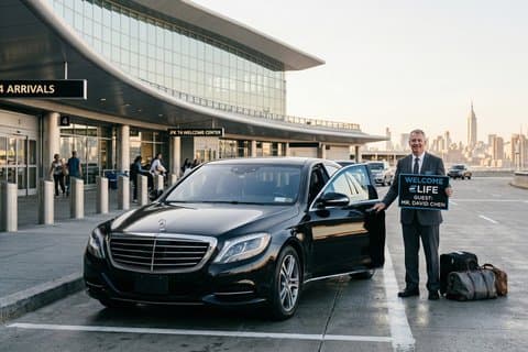 NYC：JFK空港プライベートトランスファー90分無料待機付き