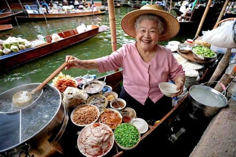 Guía de habla Alemán : Mercado Ferroviario Damnoen Saduak & Maeklong