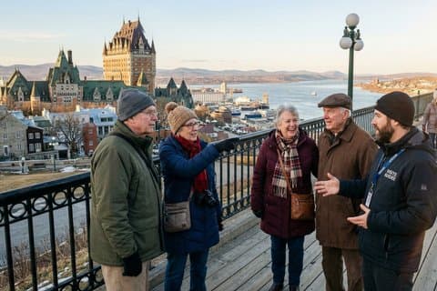 Private Familienwanderung in Quebec Kulturerbe Altstadt