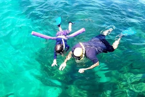 Miami Snorkling äventyr utanför en avskild ö från South Beach
