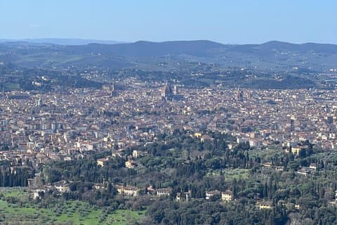Wandern Florenz Toskana Hügel mit Mittagessen & Wein