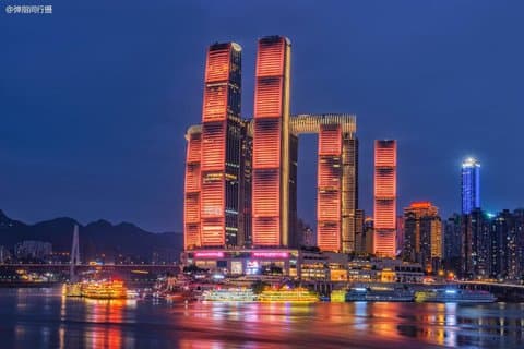 Chongqing privat stadsrundtur höjdpunkter nattvyer