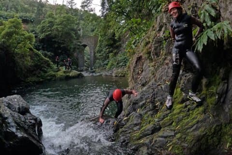 Canyoning Aufstieg Abenteuer in Moinho de Félix