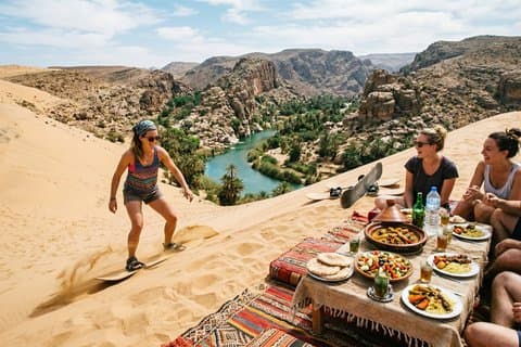 Agadir : Paradise Valley, Sandboarden en lokale lunchervaring