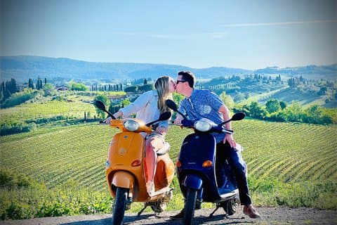 Small Group Vespa Tour Medieval Villages Lunch Wine Tasting &More