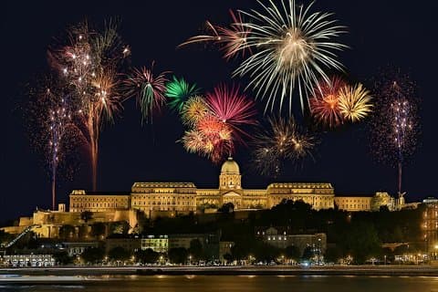 Budapest Dinner Cruise with Festive Fireworks Display