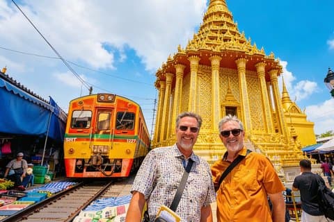 Grand Palace Maeklong and Floating Market Day Tour from Bangkok