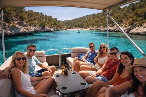 Alquiler de barco privado en Mallorca con paradas de natación 4 horas