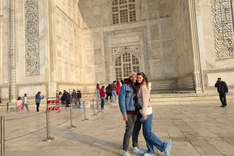 Samme dag Taj Mahal tur med bil