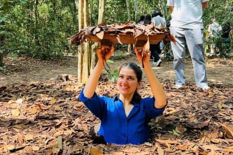 Tour van een halve dag naar Cu Chi Tunnels Ontdekking van kleine groepen