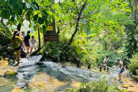 Private Sticky Waterfall DAY to Elephants Sanctuary & Blue Temple