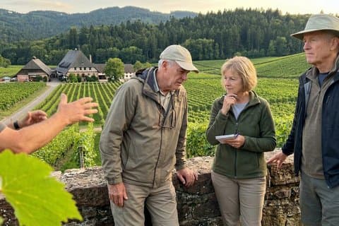 Tour privado a pie en Baden-Baden Patrimonio de viñedos