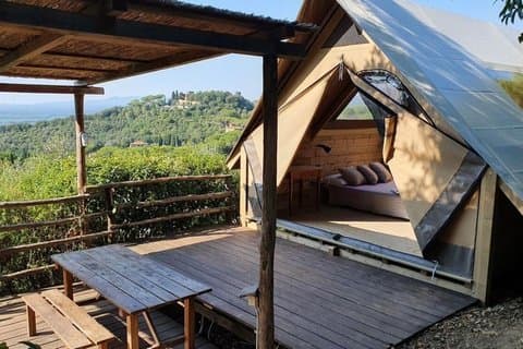 Glamping en la hermosa campiña toscana