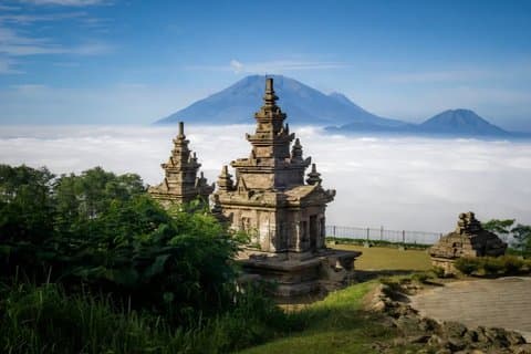 De Yogyakarta : Visita ao Templo Gedong Songo e Plantação de Café