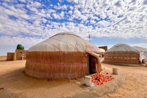 One Night in the Desert Among Sand and Mystery Fortresses