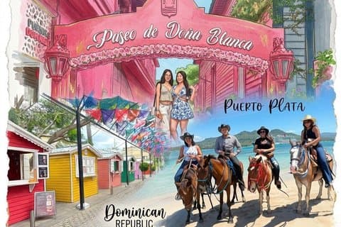 Passeio a cavalo e excursão aos destaques da cidade de Puerto Plata