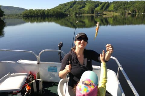Family Fishing Excursion on Lake Ouimet