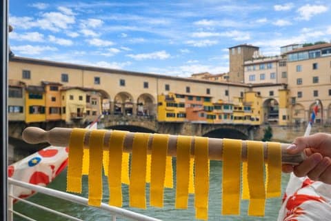 Pasta- und Weinwerkstatt Florenz in der Nähe von Ponte Vecchio