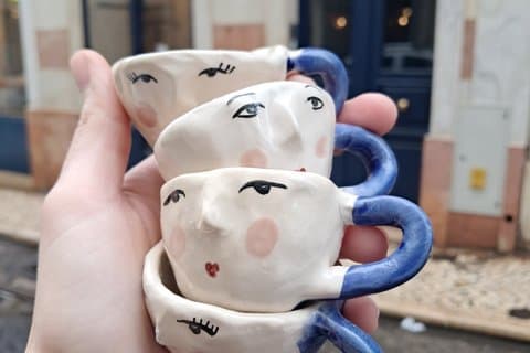 Lissabon Pottery klasse fælles aktivitet