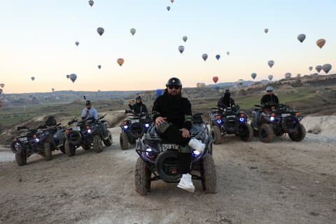 Sunrise ATV Adventure in Cappadocia with Hot Air Balloons