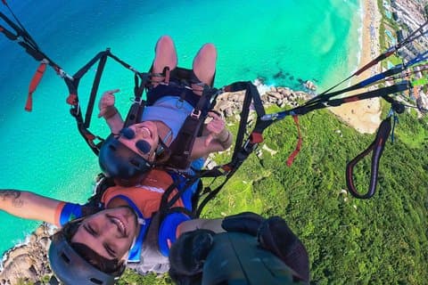 Double flight from Parapente