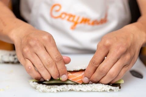 Mestre Técnicas de Cozinha Japonês em Manchester (3 - Refeição do Curso)