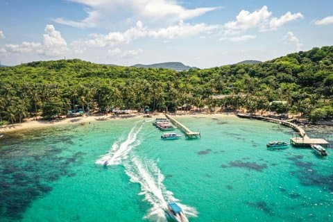 Phu Quoc Kanutour mit Korallenschnorcheln und Mittagessen