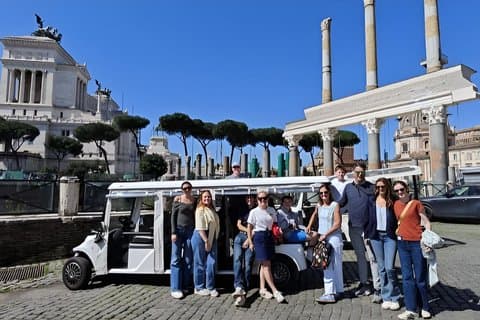 Privat 3-timers panoramatur med golfbil i Roma, inkludert henting