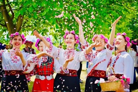 Celebração anual do Festival de Rosas de Sofia