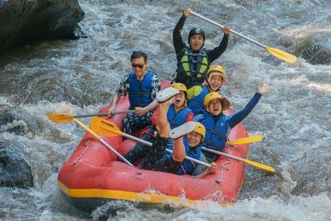 Ubud White Water Forsränning på Ayung River med Pickup & Lunch