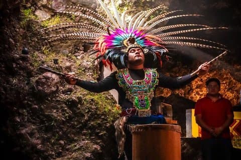 Ritual Temazcal e experiência de café da manhã em caverna natural