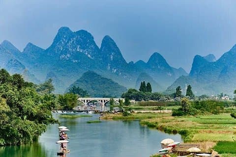 Private Li River Cruise og Yangshuo Day Tour fra Guilin