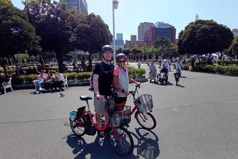 De Yokohama : Privé e-bike avontuur voor cuise passagiers